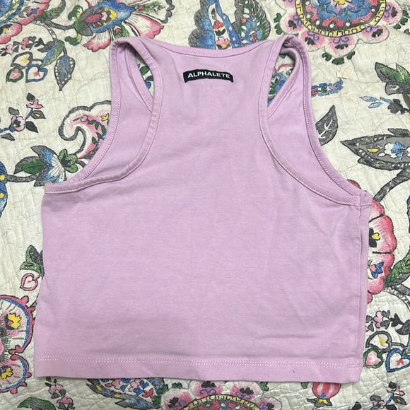Alphalete LifeStyle Fit Cropped Tank Top Racerback Workout Women's XS - Picture 2 of 4